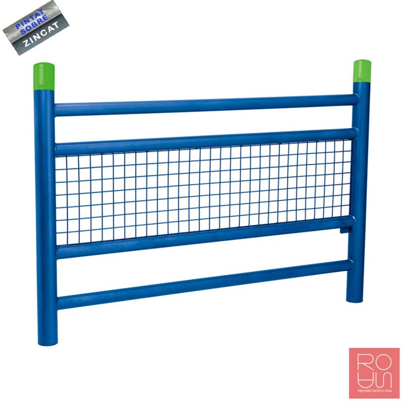 Tanca de protecció especial escoles model Línia amb reixa 